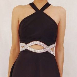 Black High Low Formal Dress